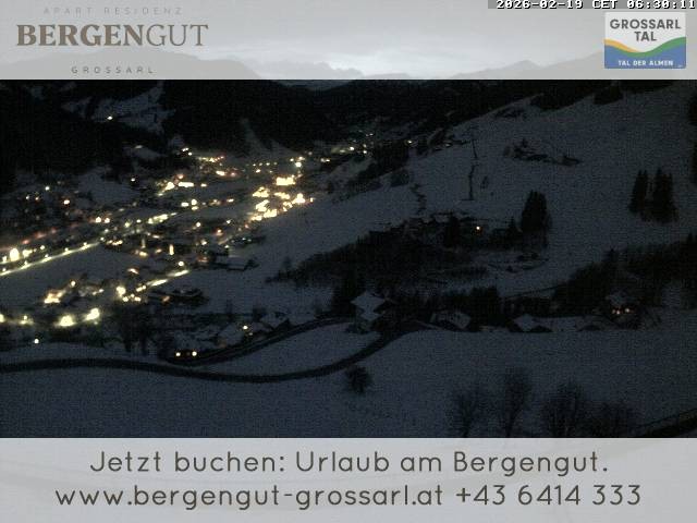 Archiv Foto Webcam Blick vom Hotel Bergengut nach Grossarl