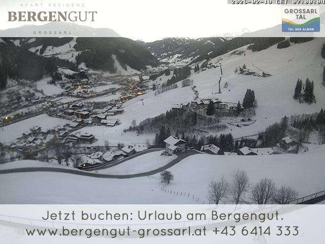 Archiv Foto Webcam Blick vom Hotel Bergengut nach Grossarl