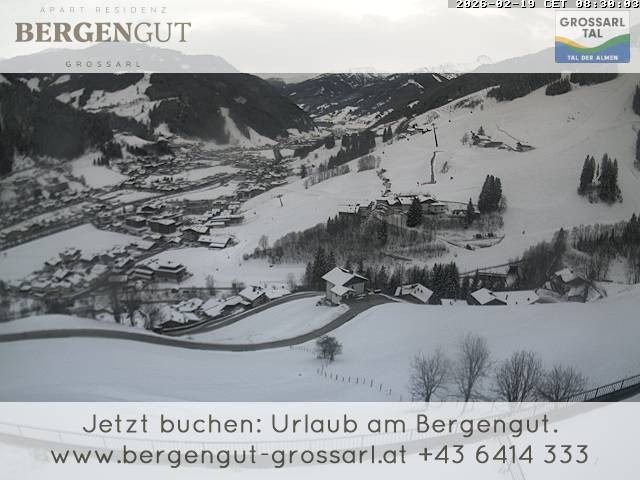 Archiv Foto Webcam Blick vom Hotel Bergengut nach Grossarl