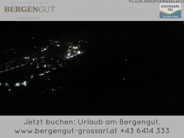 Archiv Foto Webcam Blick vom Hotel Bergengut nach Grossarl