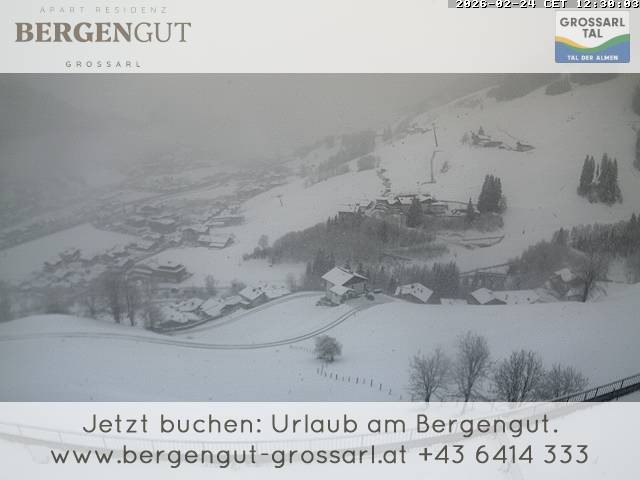 Archiv Foto Webcam Blick vom Hotel Bergengut nach Grossarl