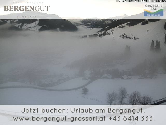 Archiv Foto Webcam Blick vom Hotel Bergengut nach Grossarl