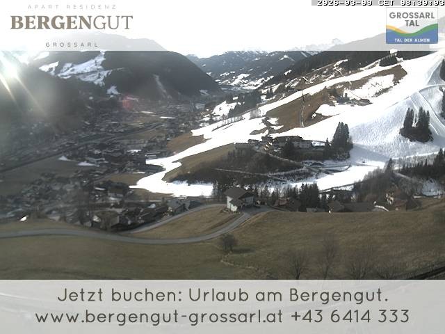 Archiv Foto Webcam Blick vom Hotel Bergengut nach Grossarl