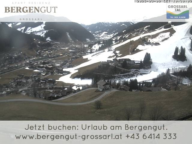 Archiv Foto Webcam Blick vom Hotel Bergengut nach Grossarl