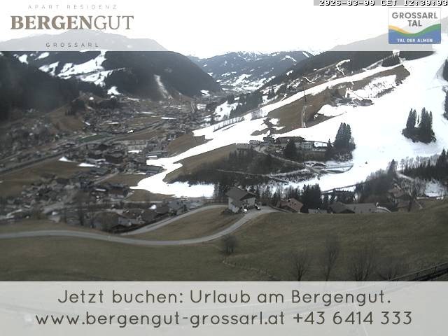 Archiv Foto Webcam Blick vom Hotel Bergengut nach Grossarl