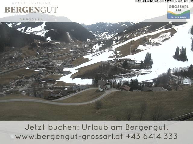 Archiv Foto Webcam Blick vom Hotel Bergengut nach Grossarl