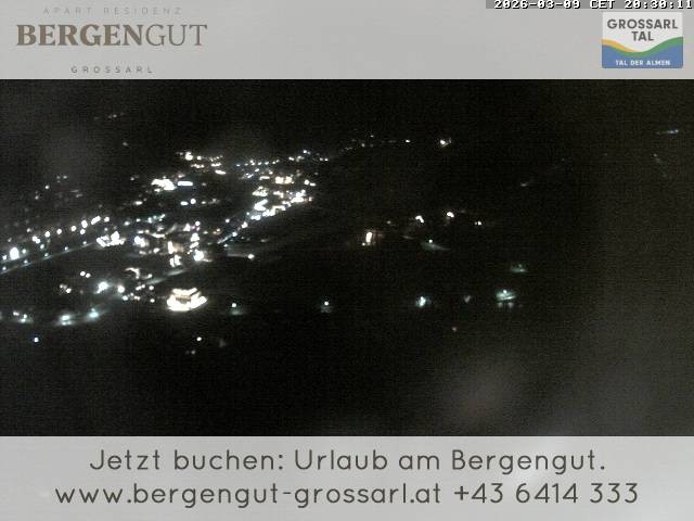 Archiv Foto Webcam Blick vom Hotel Bergengut nach Grossarl