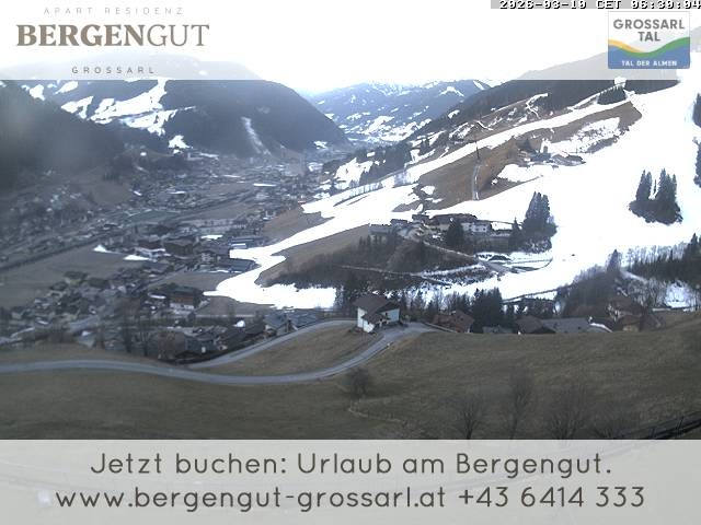 Archiv Foto Webcam Blick vom Hotel Bergengut nach Grossarl
