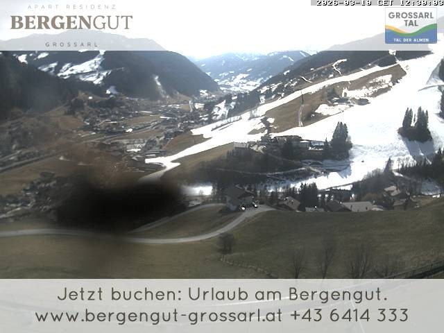 Archiv Foto Webcam Blick vom Hotel Bergengut nach Grossarl