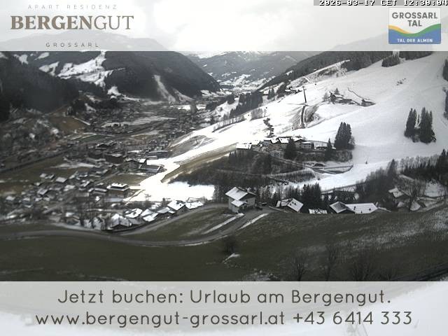 Archiv Foto Webcam Blick vom Hotel Bergengut nach Grossarl