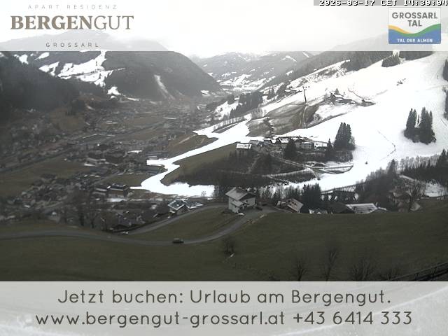 Archiv Foto Webcam Blick vom Hotel Bergengut nach Grossarl