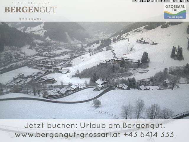 Archiv Foto Webcam Blick vom Hotel Bergengut nach Grossarl