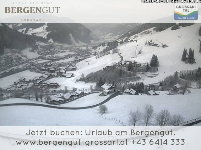 Archiv Foto Webcam Blick vom Hotel Bergengut nach Grossarl