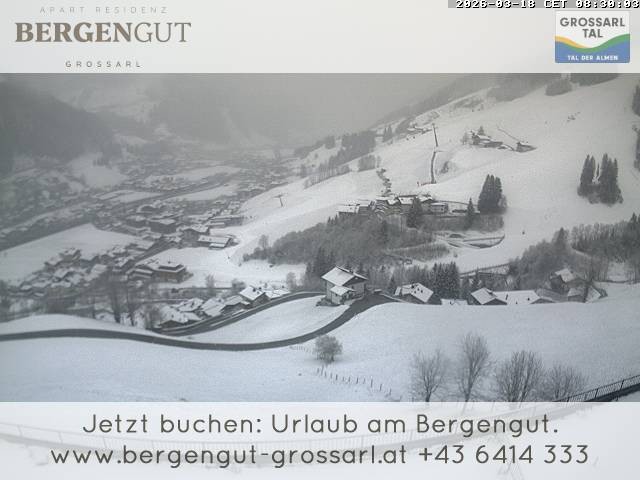 Archiv Foto Webcam Blick vom Hotel Bergengut nach Grossarl
