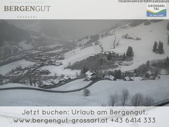Archiv Foto Webcam Blick vom Hotel Bergengut nach Grossarl
