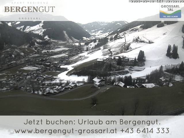 Archiv Foto Webcam Blick vom Hotel Bergengut nach Grossarl
