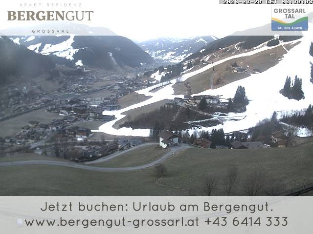Archiv Foto Webcam Blick vom Hotel Bergengut nach Grossarl