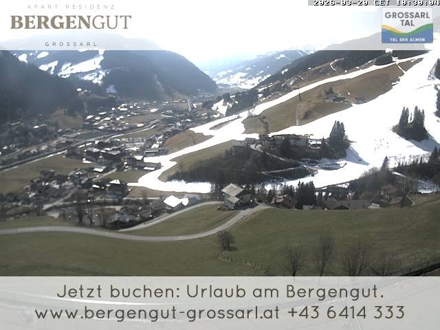 Archiv Foto Webcam Blick vom Hotel Bergengut nach Grossarl