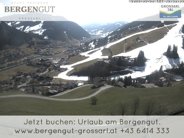 Archiv Foto Webcam Blick vom Hotel Bergengut nach Grossarl