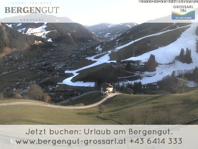 Archiv Foto Webcam Blick vom Hotel Bergengut nach Grossarl