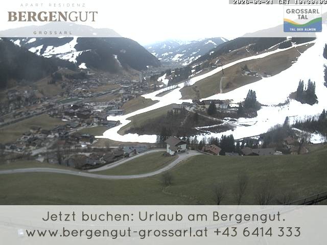 Archiv Foto Webcam Blick vom Hotel Bergengut nach Grossarl
