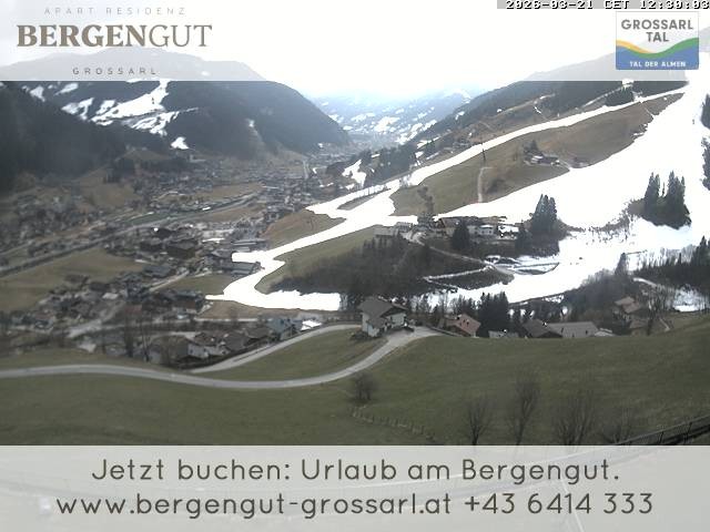 Archiv Foto Webcam Blick vom Hotel Bergengut nach Grossarl
