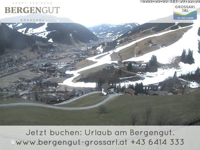 Archiv Foto Webcam Blick vom Hotel Bergengut nach Grossarl