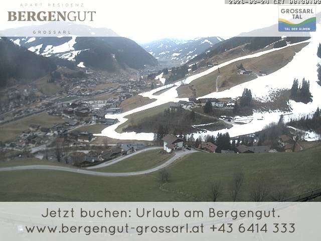 Archiv Foto Webcam Blick vom Hotel Bergengut nach Grossarl