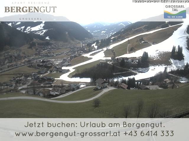 Archiv Foto Webcam Blick vom Hotel Bergengut nach Grossarl