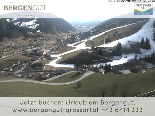 Archiv Foto Webcam Blick vom Hotel Bergengut nach Grossarl