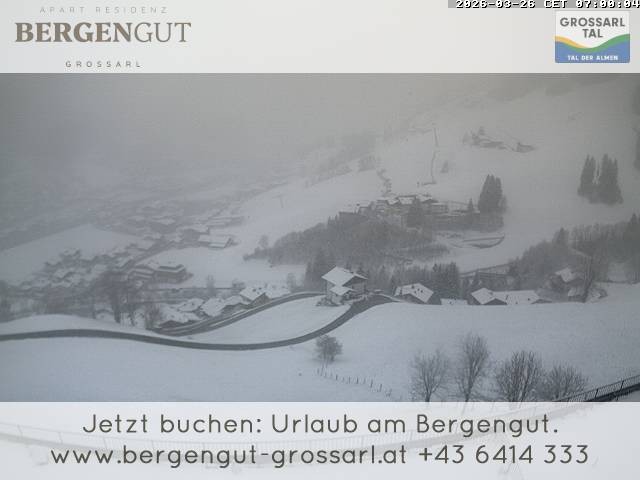 Archiv Foto Webcam Blick vom Hotel Bergengut nach Grossarl