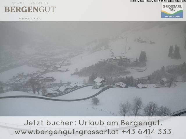 Archiv Foto Webcam Blick vom Hotel Bergengut nach Grossarl