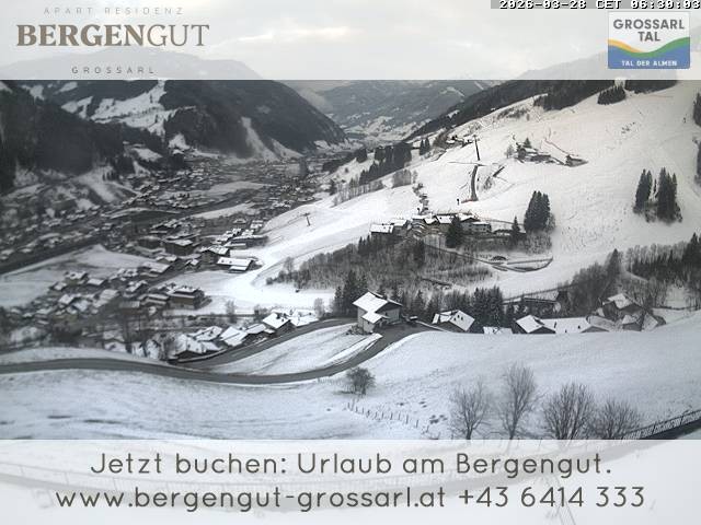 Archiv Foto Webcam Blick vom Hotel Bergengut nach Grossarl