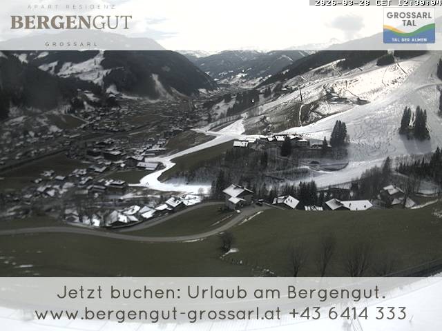 Archiv Foto Webcam Blick vom Hotel Bergengut nach Grossarl
