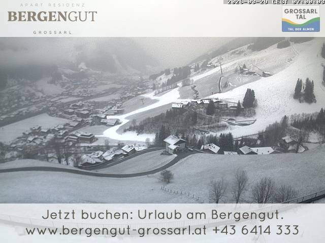 Archiv Foto Webcam Blick vom Hotel Bergengut nach Grossarl
