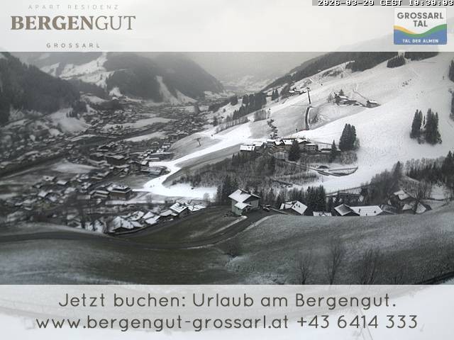Archiv Foto Webcam Blick vom Hotel Bergengut nach Grossarl
