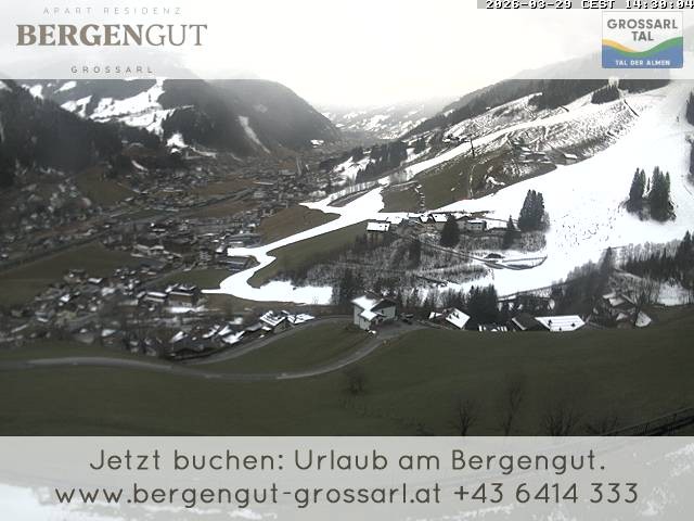 Archiv Foto Webcam Blick vom Hotel Bergengut nach Grossarl