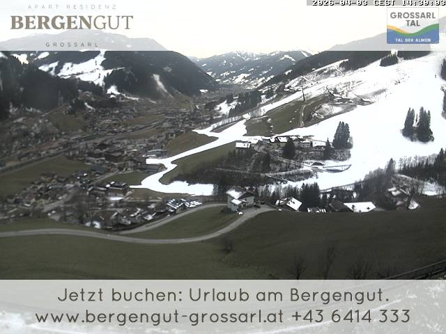 Archiv Foto Webcam Blick vom Hotel Bergengut nach Grossarl