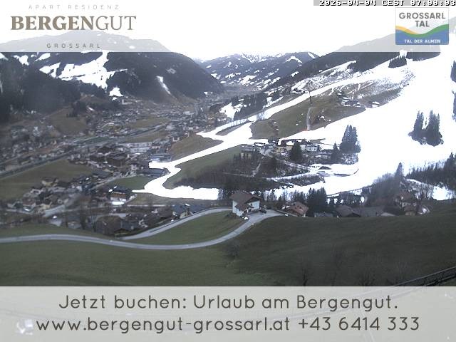 Archiv Foto Webcam Blick vom Hotel Bergengut nach Grossarl