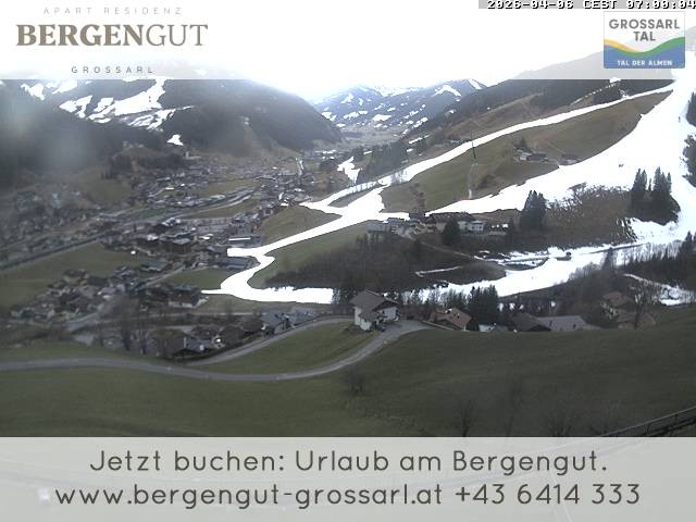 Archiv Foto Webcam Blick vom Hotel Bergengut nach Grossarl