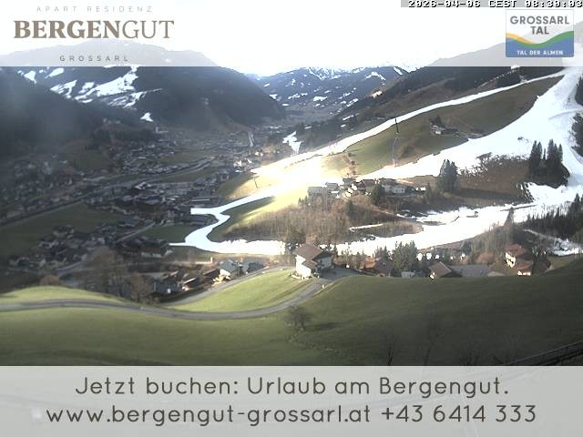 Archiv Foto Webcam Blick vom Hotel Bergengut nach Grossarl