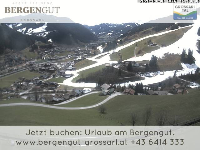 Archiv Foto Webcam Blick vom Hotel Bergengut nach Grossarl