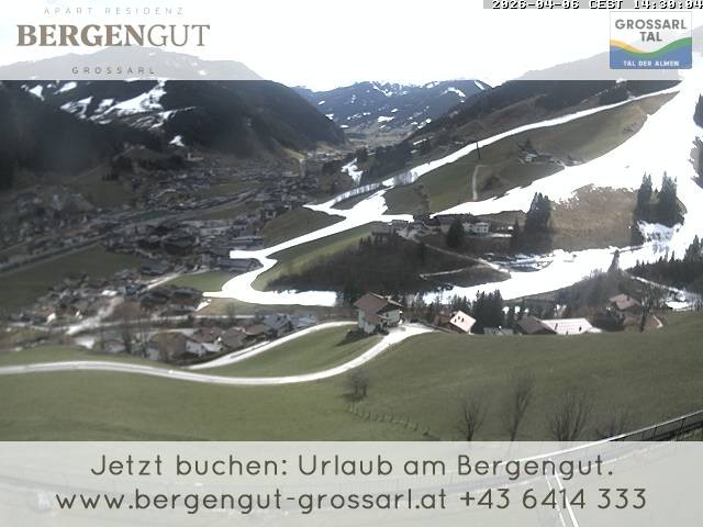 Archiv Foto Webcam Blick vom Hotel Bergengut nach Grossarl
