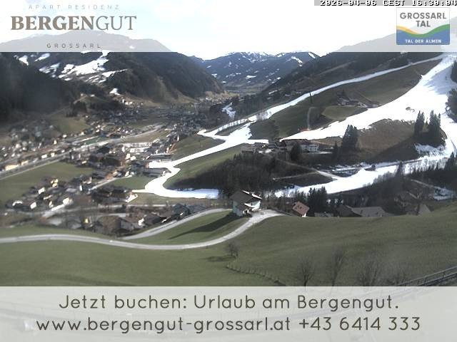 Archiv Foto Webcam Blick vom Hotel Bergengut nach Grossarl