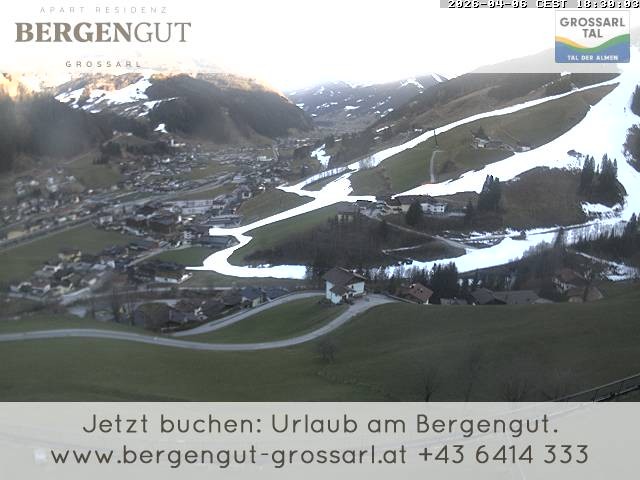 Archiv Foto Webcam Blick vom Hotel Bergengut nach Grossarl
