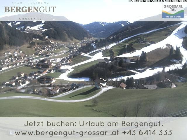 Archiv Foto Webcam Blick vom Hotel Bergengut nach Grossarl