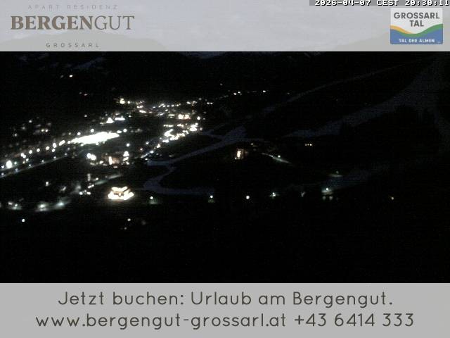 Archiv Foto Webcam Blick vom Hotel Bergengut nach Grossarl
