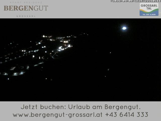 Archiv Foto Webcam Blick vom Hotel Bergengut nach Grossarl