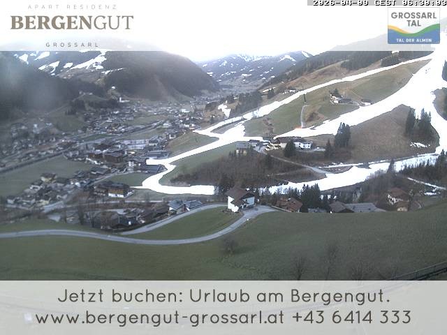 Archiv Foto Webcam Blick vom Hotel Bergengut nach Grossarl