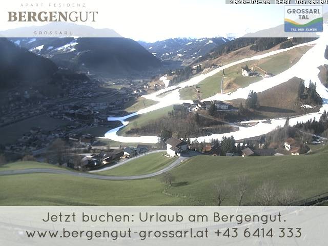 Archiv Foto Webcam Blick vom Hotel Bergengut nach Grossarl